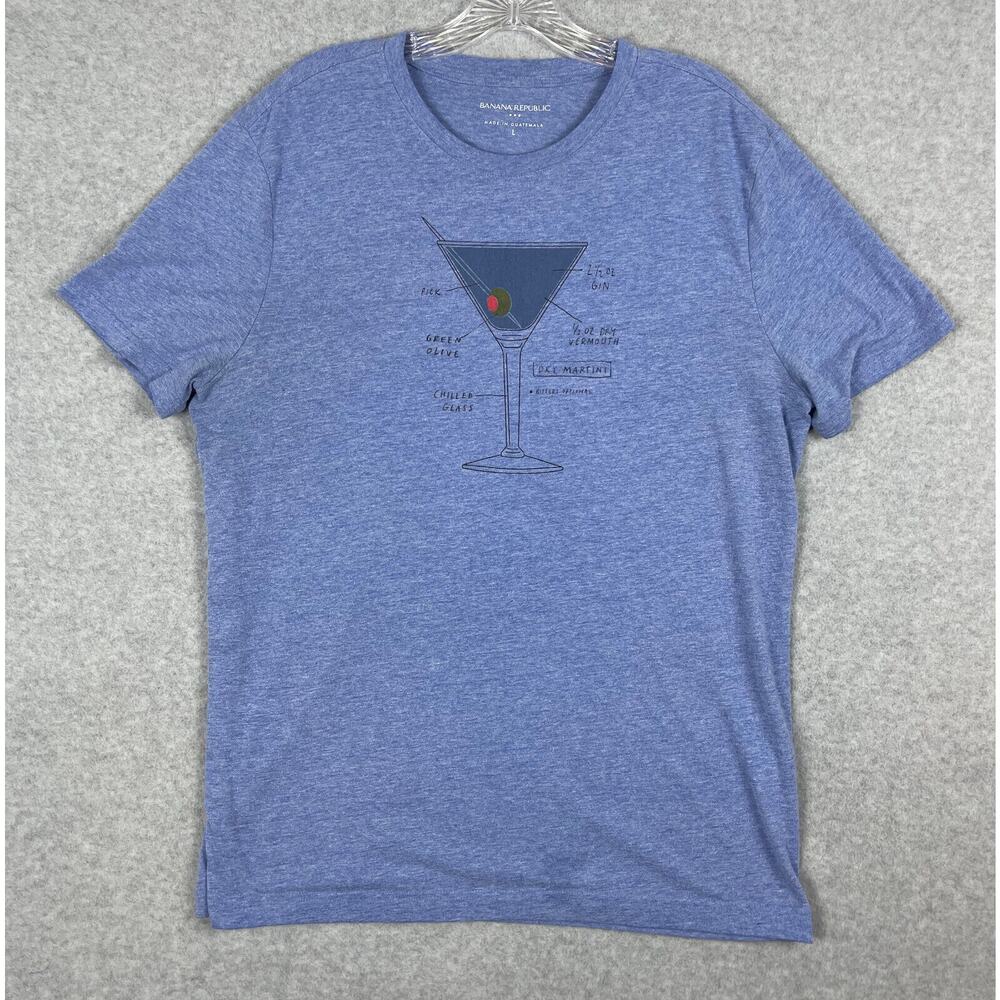 Bannana Republic‎ Martini T Shirt Size L Blue